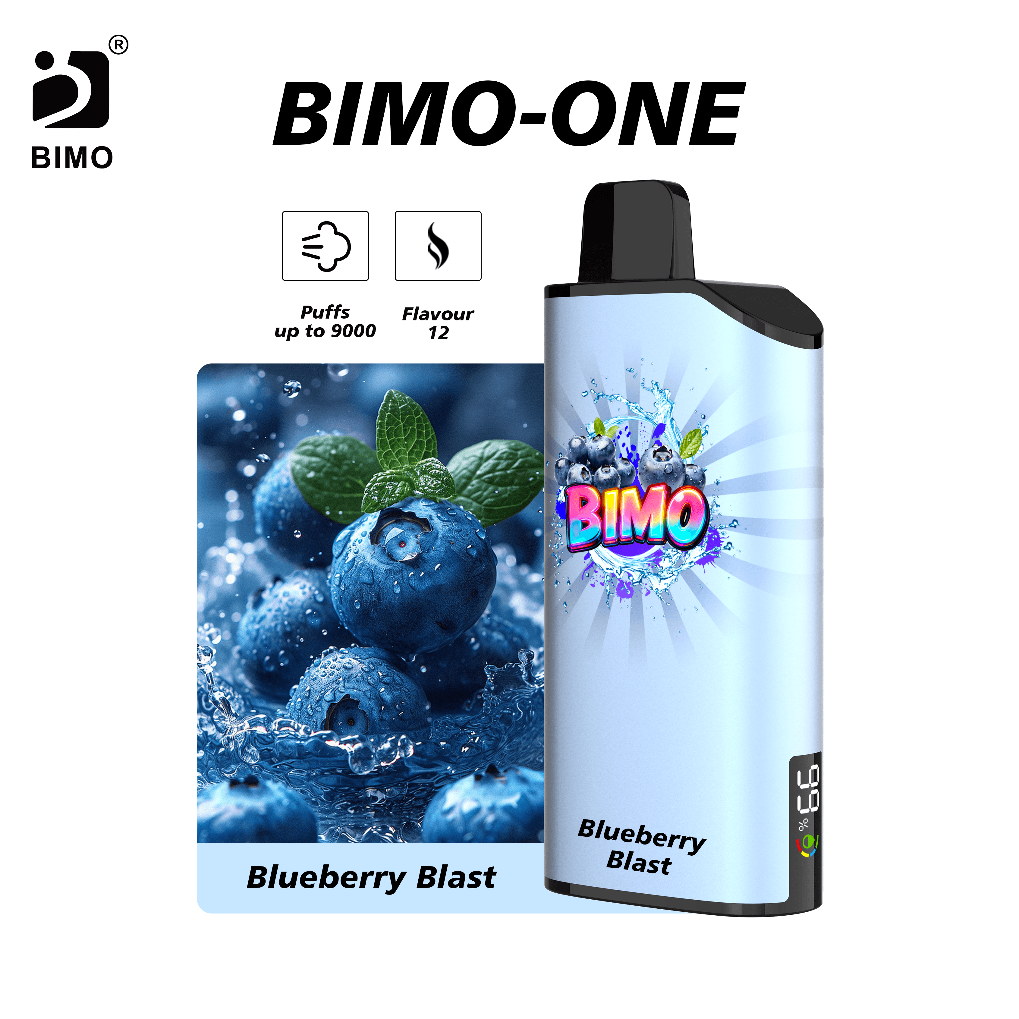BIMO One 9000 Blueberry Blast